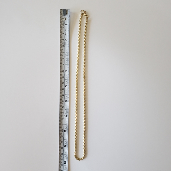Gold tone 925 Sterling silver Chain Necklace - Picture 6 of 6